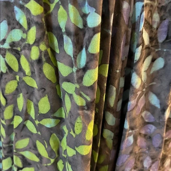 💗Bali Blue and Green Midi Dress - Picture 5 of 13